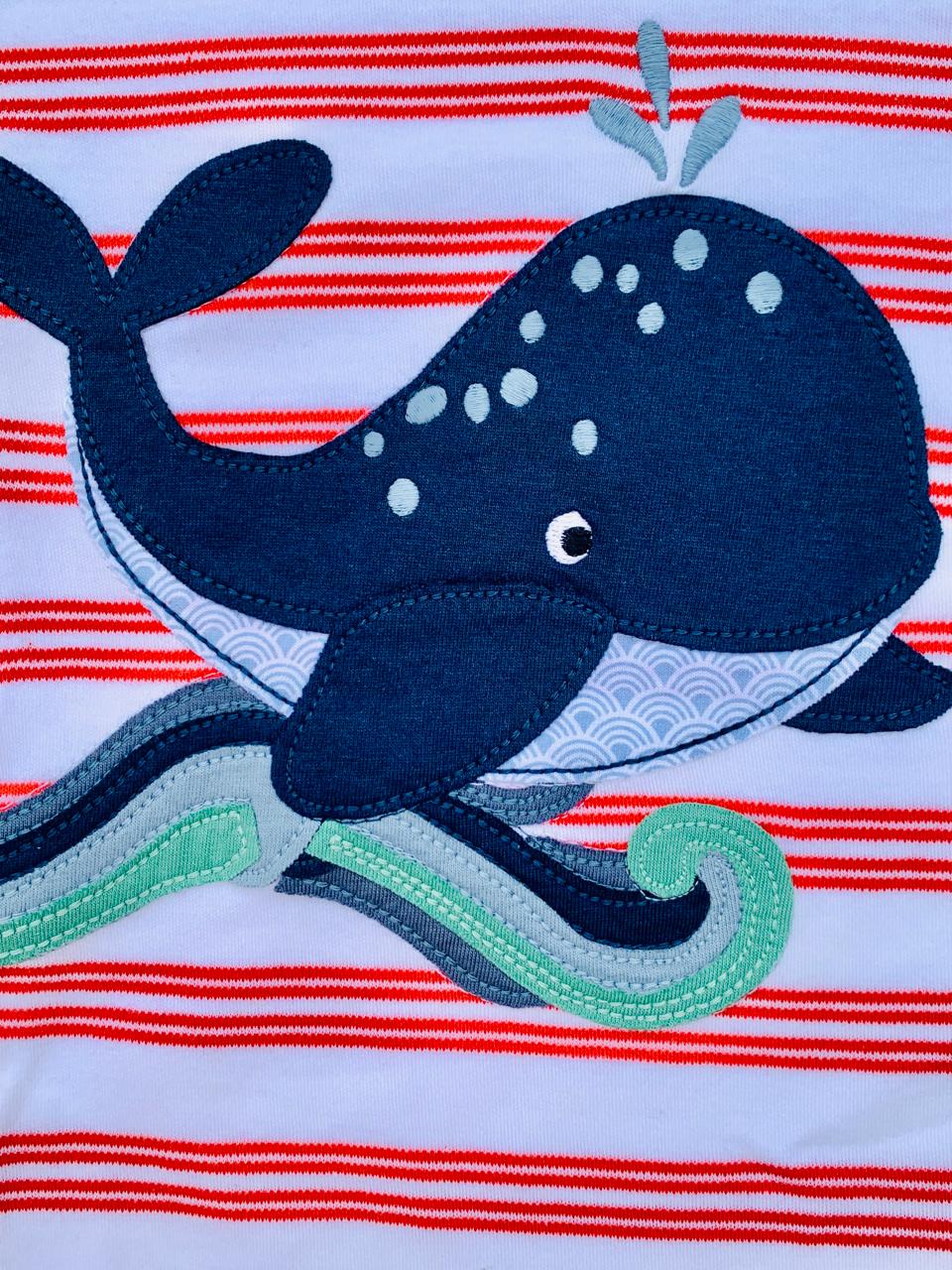 Next Printed Whale Romper