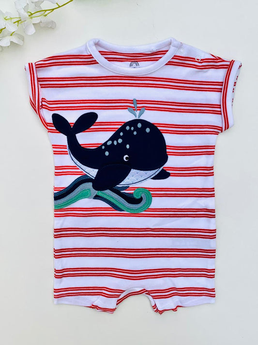 Next Printed Whale Romper