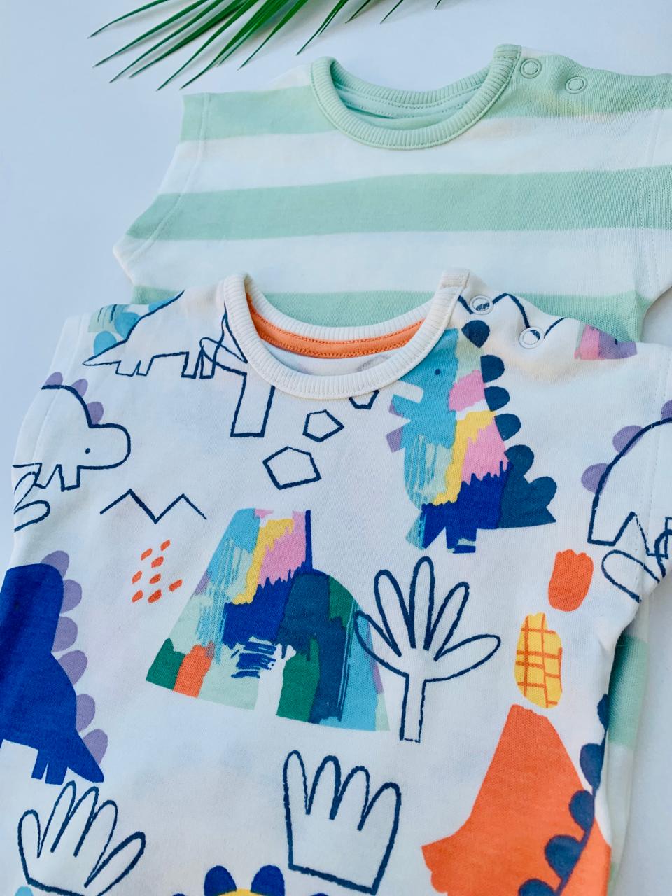 George Pack of 2 Rompers