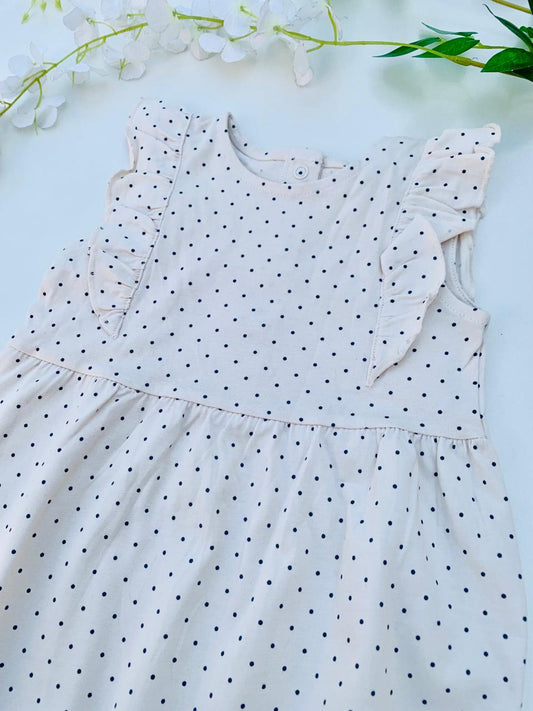 George Printed White Dots Romper