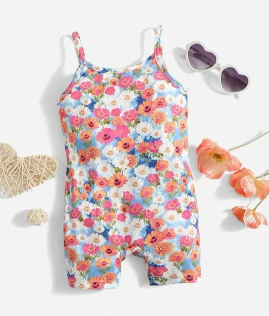 SHEIN allover Floral Print Romper