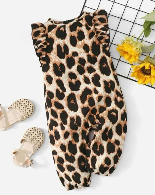 SHEIN Cheetah Print Romper