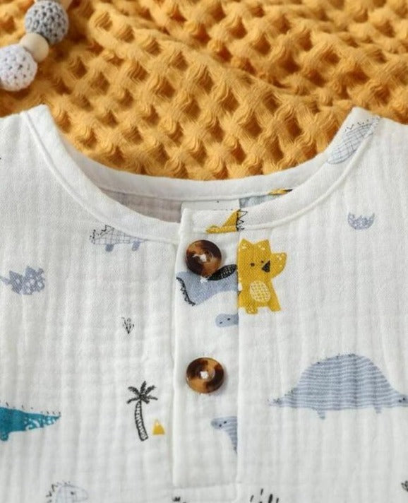 SHEIN Dino Print Romper