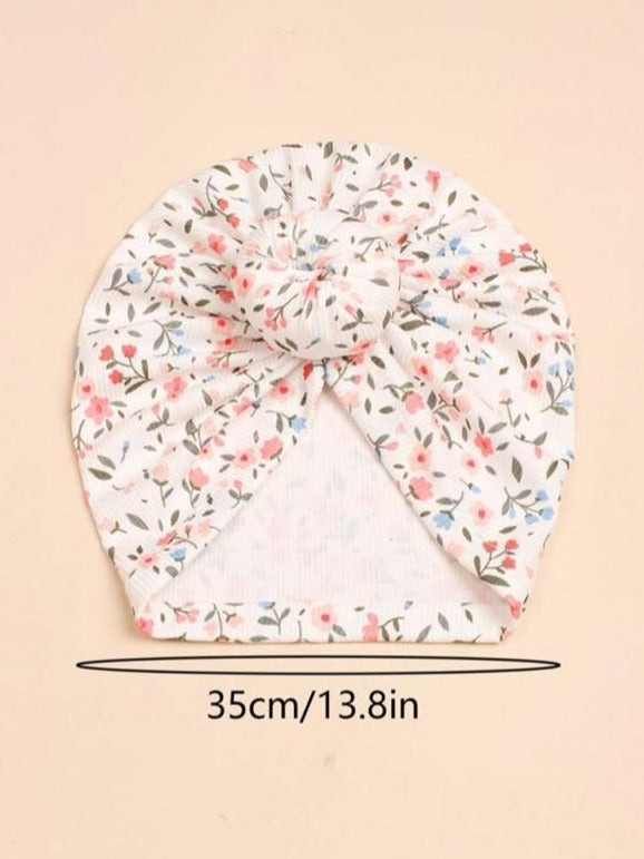 SHEIN Printed Flowers Turban Caps