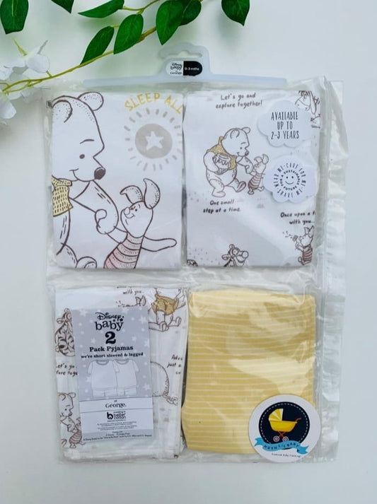 George Pack of 2 "Winnie The Pooh" Shirt & Shorts Set