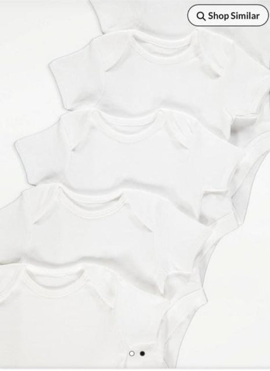 George Pack Of 5 Half Sleeves Bodysuits
