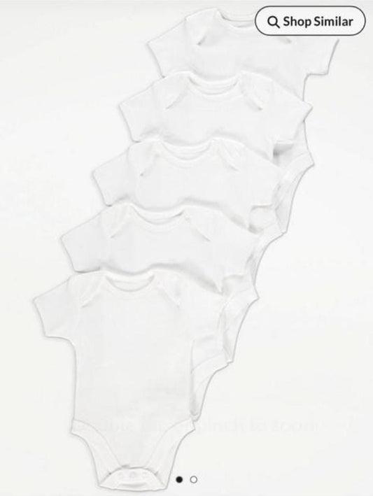 George Pack Of 5 Half Sleeves Bodysuits