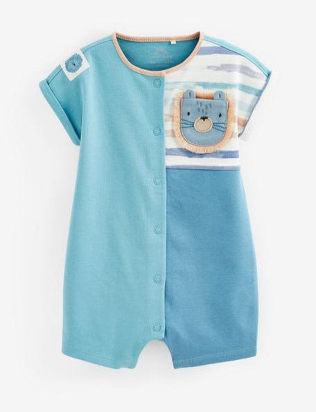 Next Embroided Tiger Pocket Romper