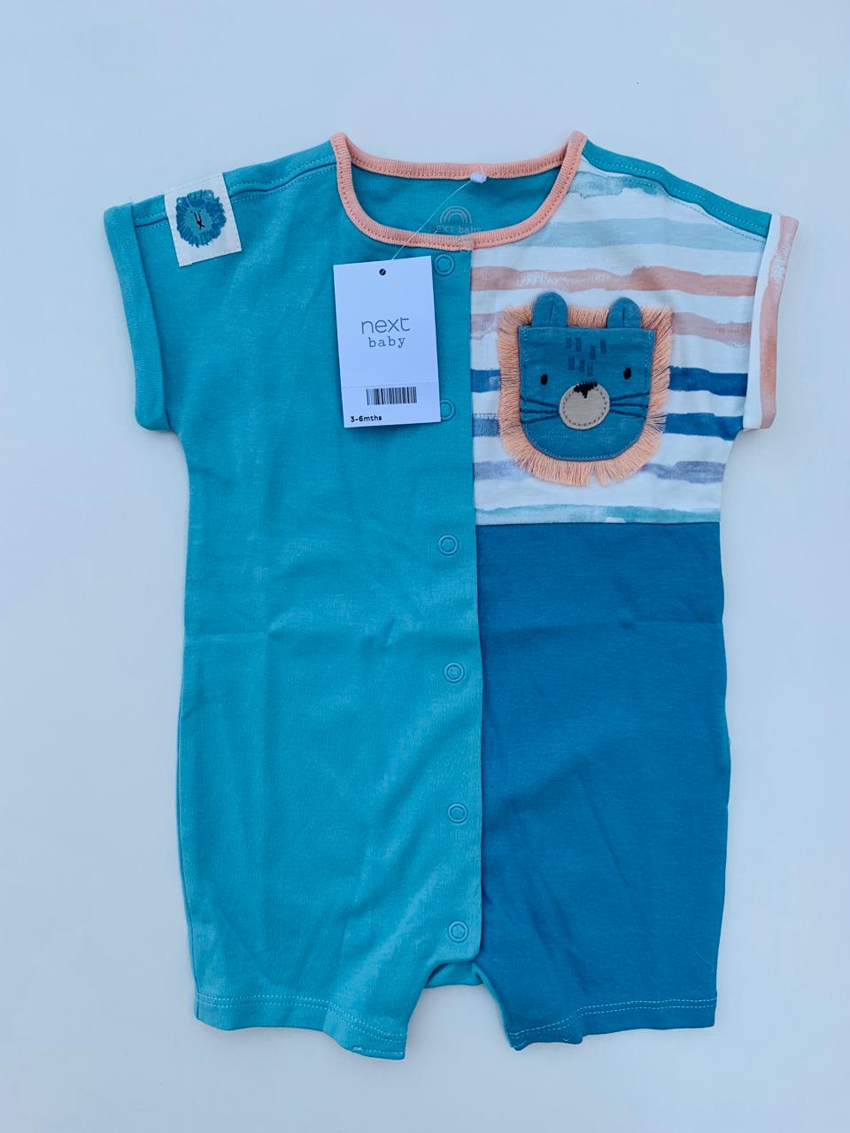 Next Embroided Tiger Pocket Romper