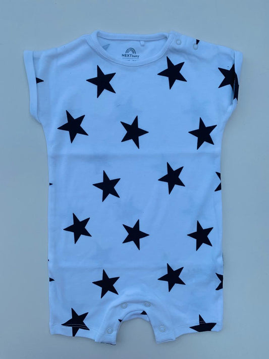 Next Printed black Stars Romper