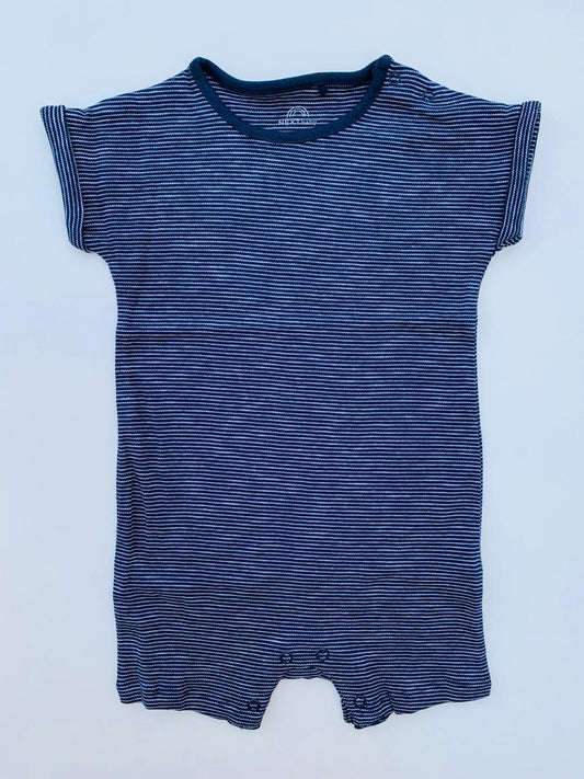 Next Printed Navy Blue Romper