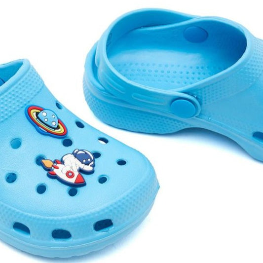 R&B Rocket Blue Crocs