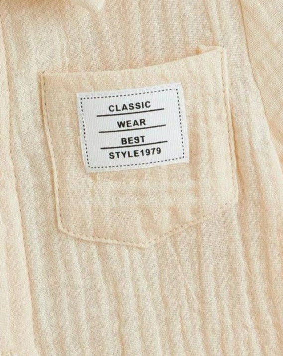 SHEIN Plain Cream Romper