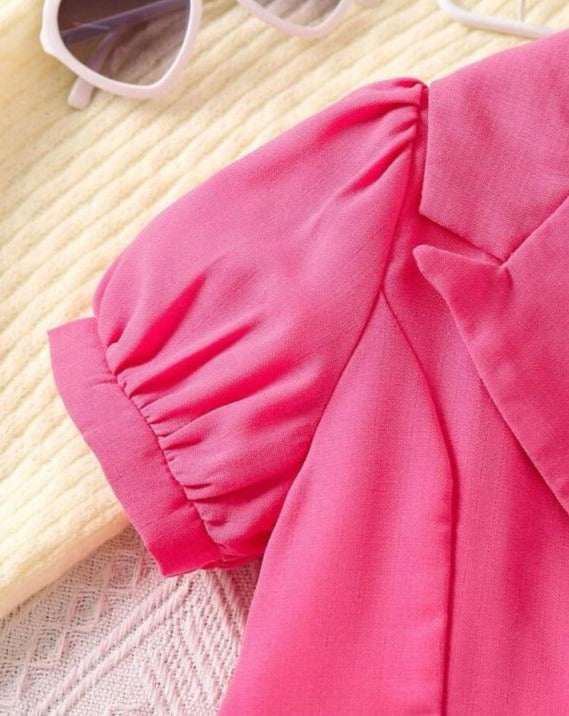 SHEIN Plain Pink Frock