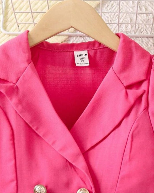 SHEIN Plain Pink Frock
