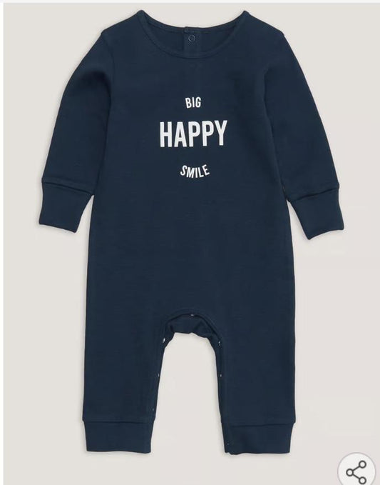 Matalan " Big Happy Smile " Sleepsuit