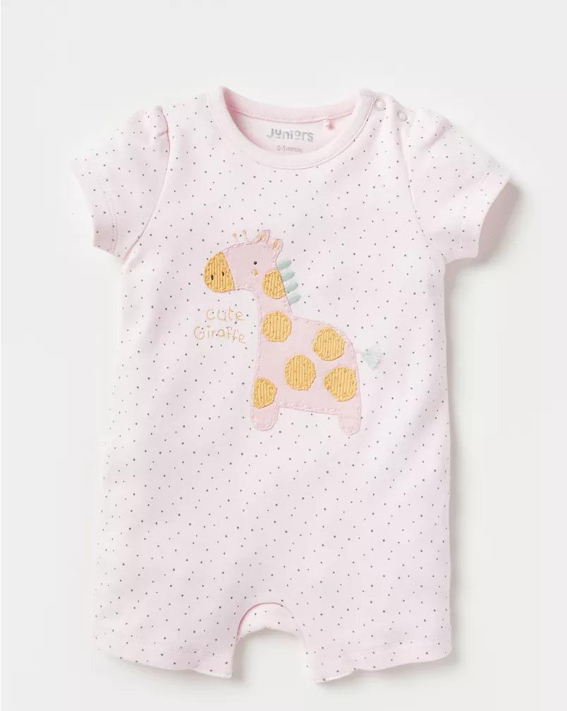 Juniors " Cute Giraffe " Romper