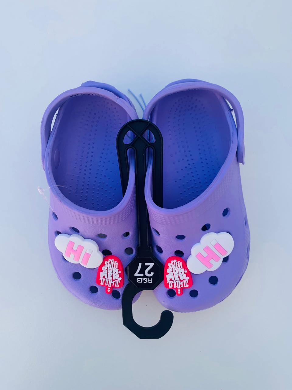 R&B "Hi" Crocs
