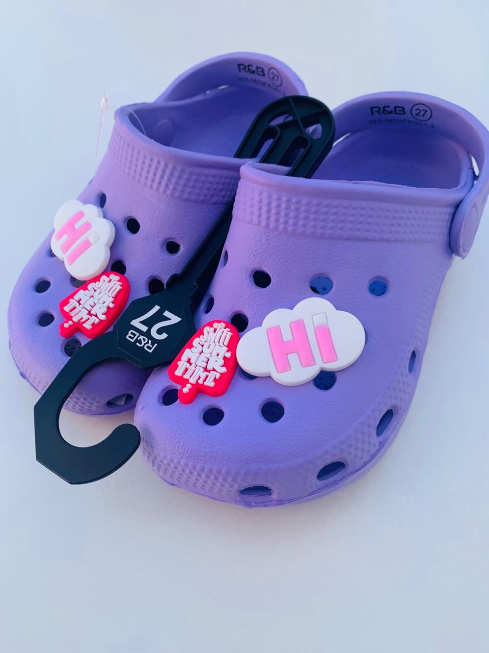 R&B "Hi" Crocs