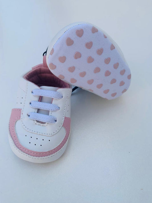 Matalan Pink & White Trainers