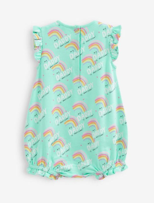 Next Printed Rainbows Romper