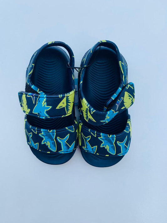 Matalan Printed Shark Sandals