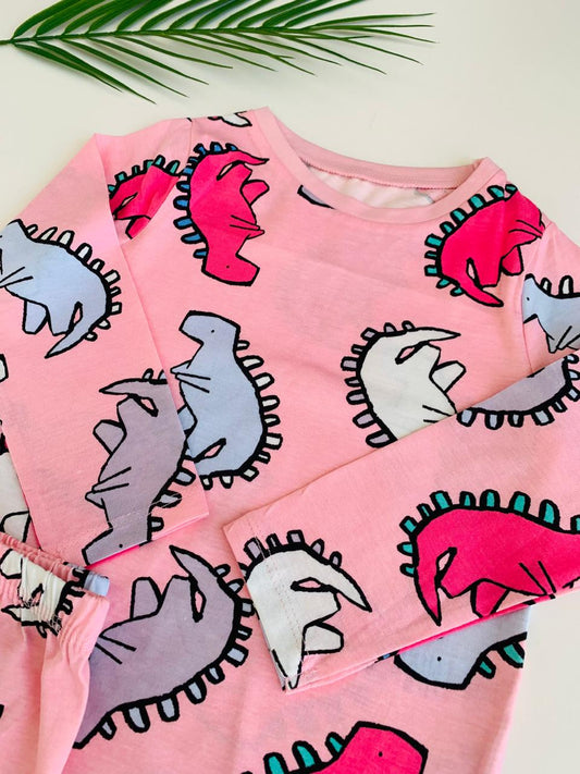 George Printed Dino Shirt & Trouser Set