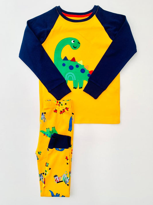 Next Appliqued Dino Shirt & Trouser Set
