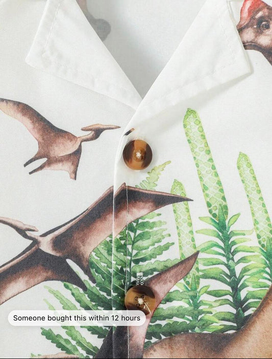 SHEIN Dino Print Romper