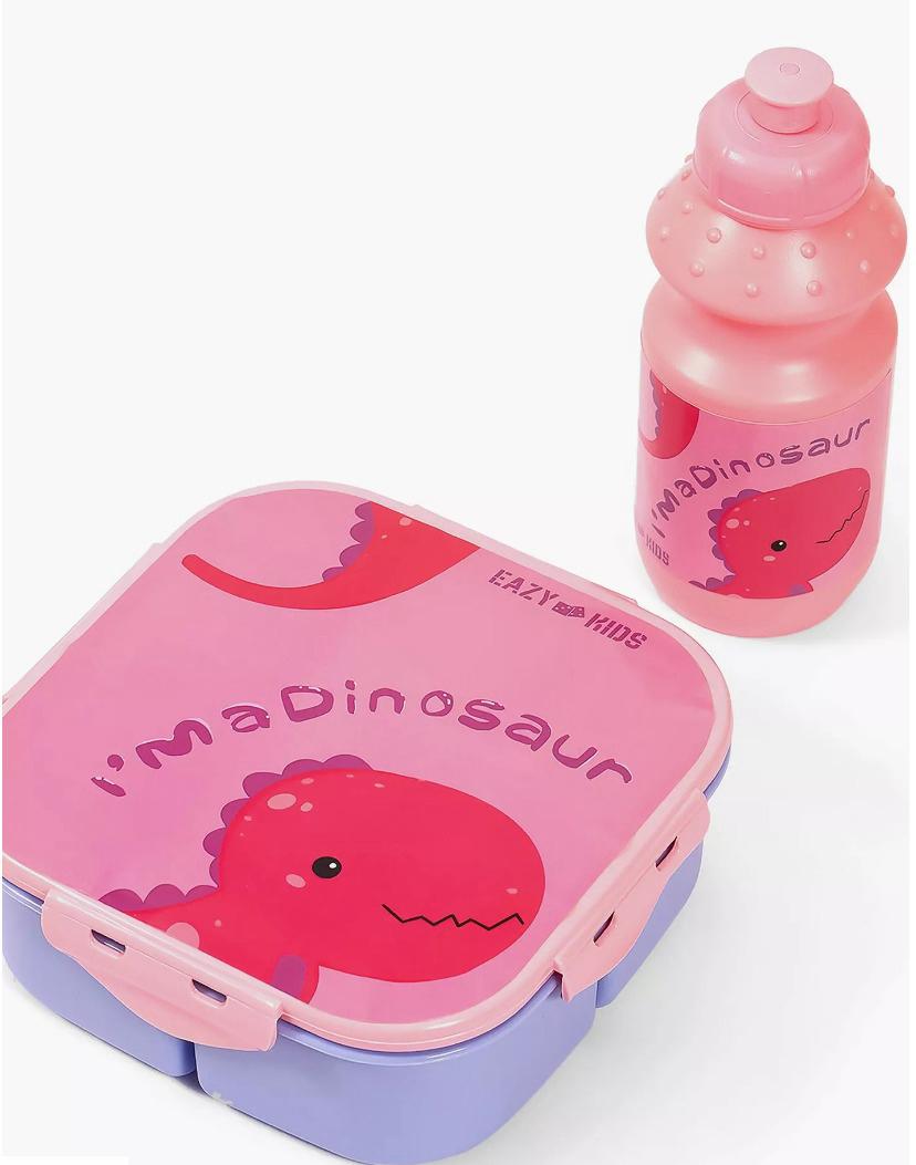 Juniors Dino Pink Lunch Box Set