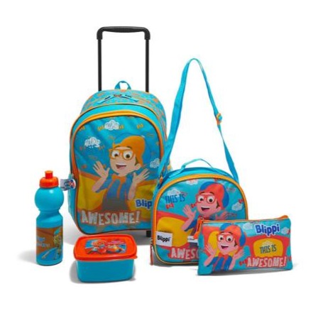 R&B " BLIPPI AWESOME " 6 Pc School Bag Set