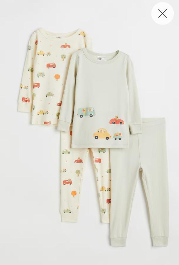 H&M Pack of 2 Shirts & Trouser Set