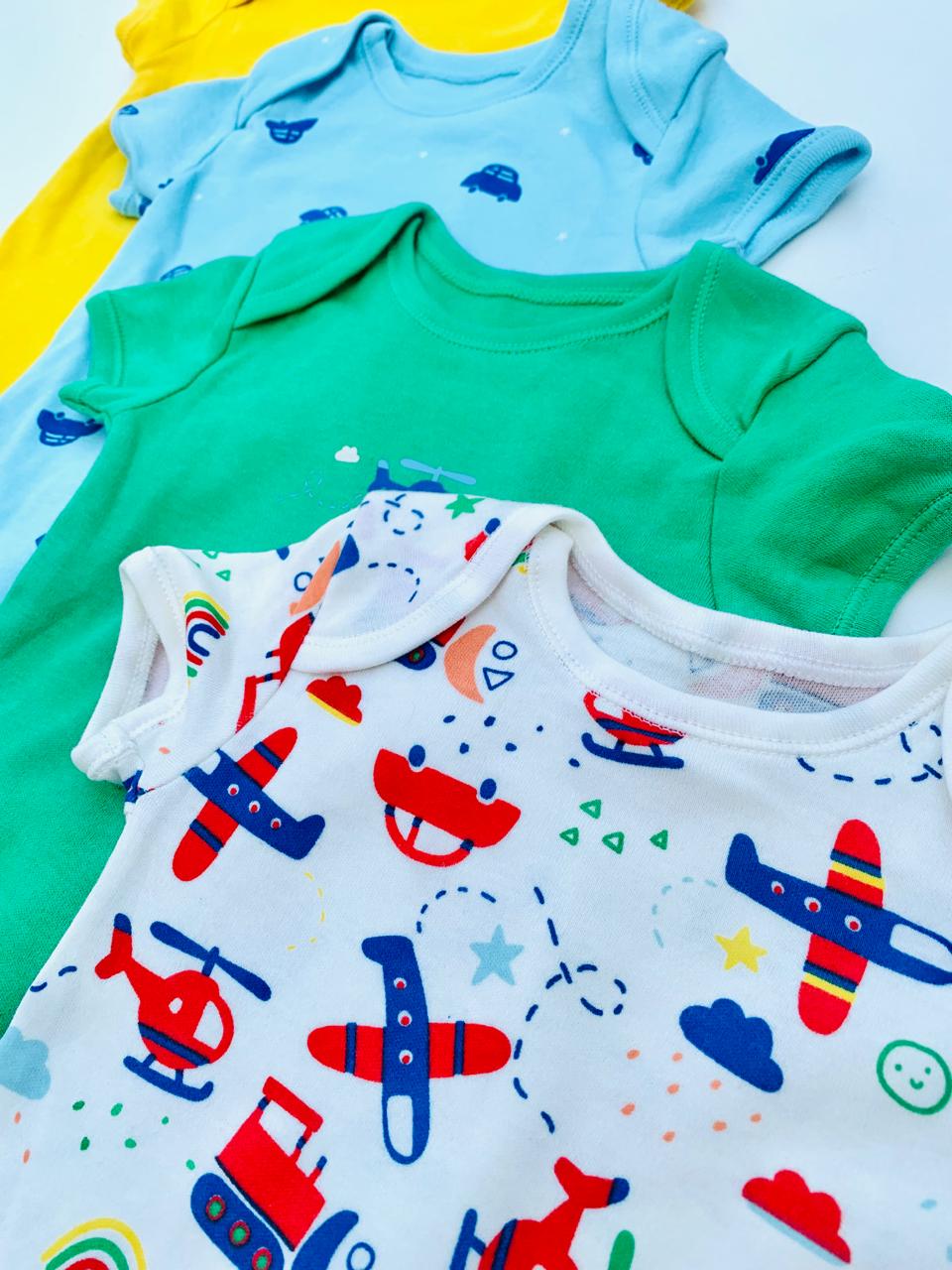 George Pack of 4 Half Sleeves Bodysuits