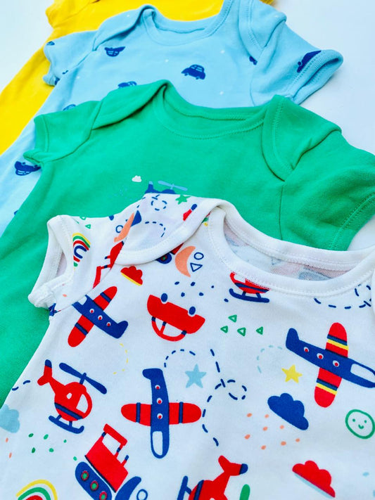 George Pack of 4 Half Sleeves Bodysuits