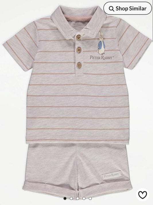 George "PETER RABBIT" Shirt & Shorts Set