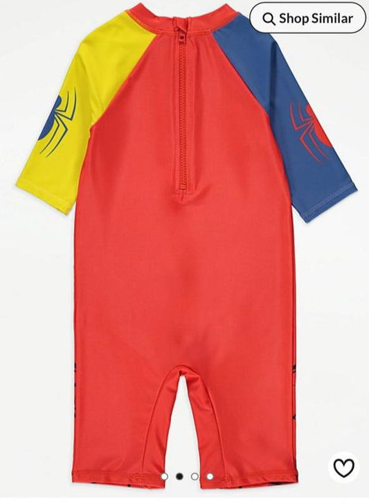 George Spiderman Swim Suit & Hat