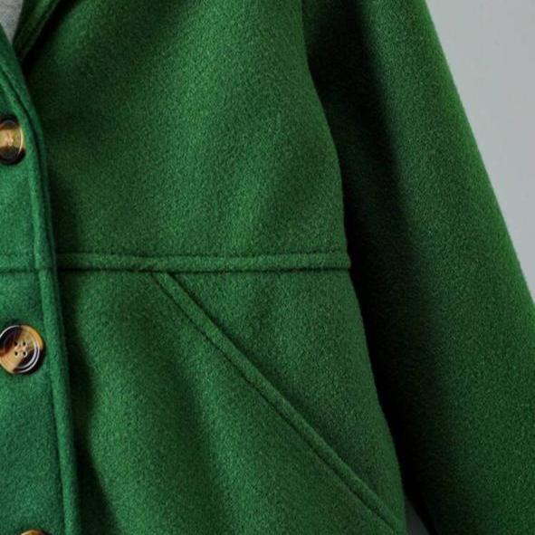 SHEIN Green Long Coat