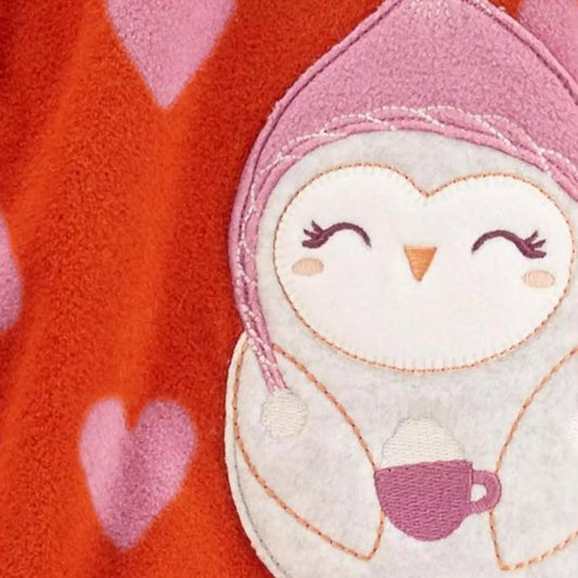 Carter's Owl Zipped Fleeced Sleepsuit