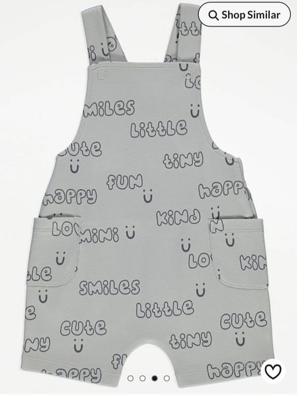 George " Smile " Dungarees with Bodysuit