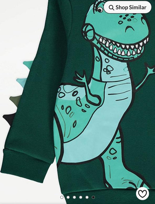 George T-Rex Sweat Hoodie with Trouser Set