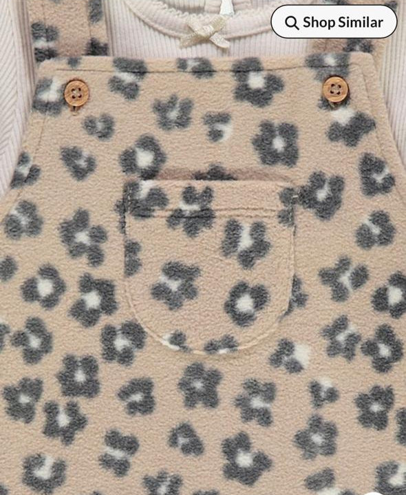 George Fleece Frock, Bodysuit & Leggings Set
