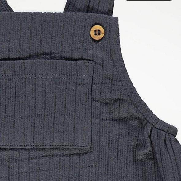 Tu Clothing Ribbed Dungarees with bodysuit