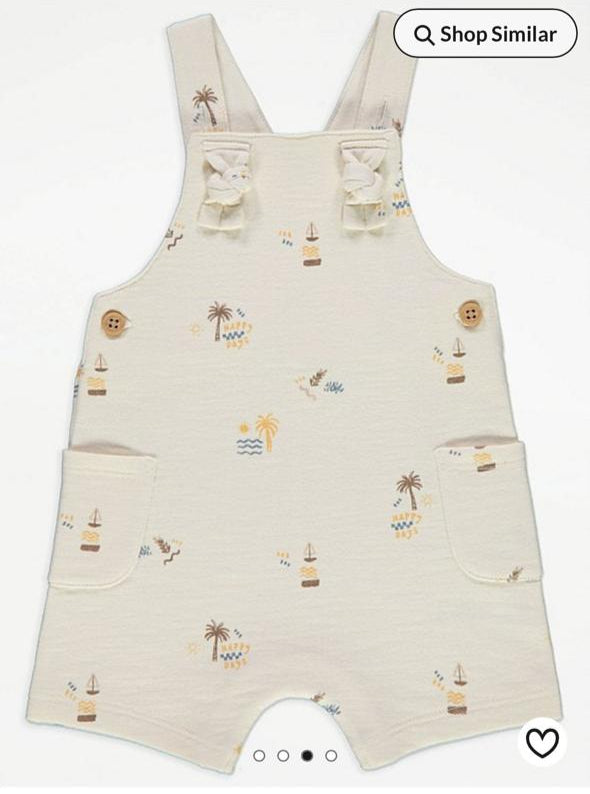 George Printed Boats Dungaree