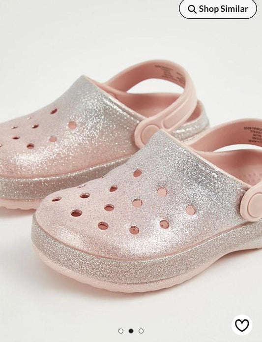 George Glitter Crocs