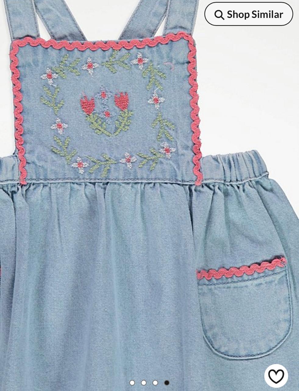 George Denim Frock with bodysuit