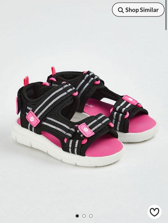 George Silver Stripes Sandals