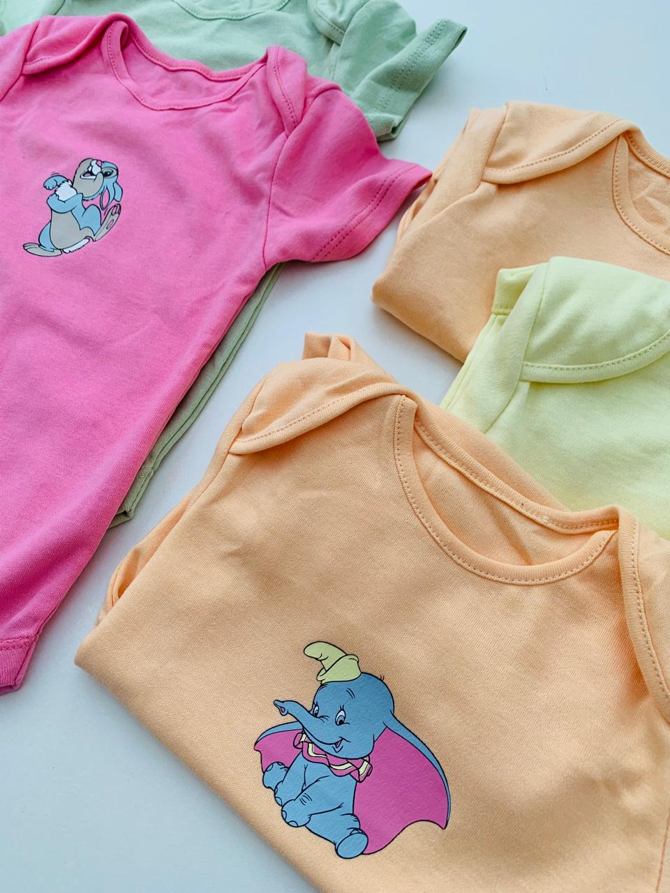 George Pack of Five Half Sleeve Bodysuits