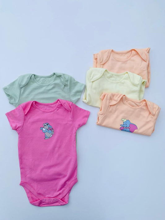 George Pack of Five Half Sleeves Bodysuits