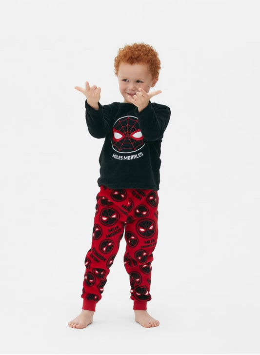 Primark Fleeced "Miles Morales" Shirt & Trouser Set