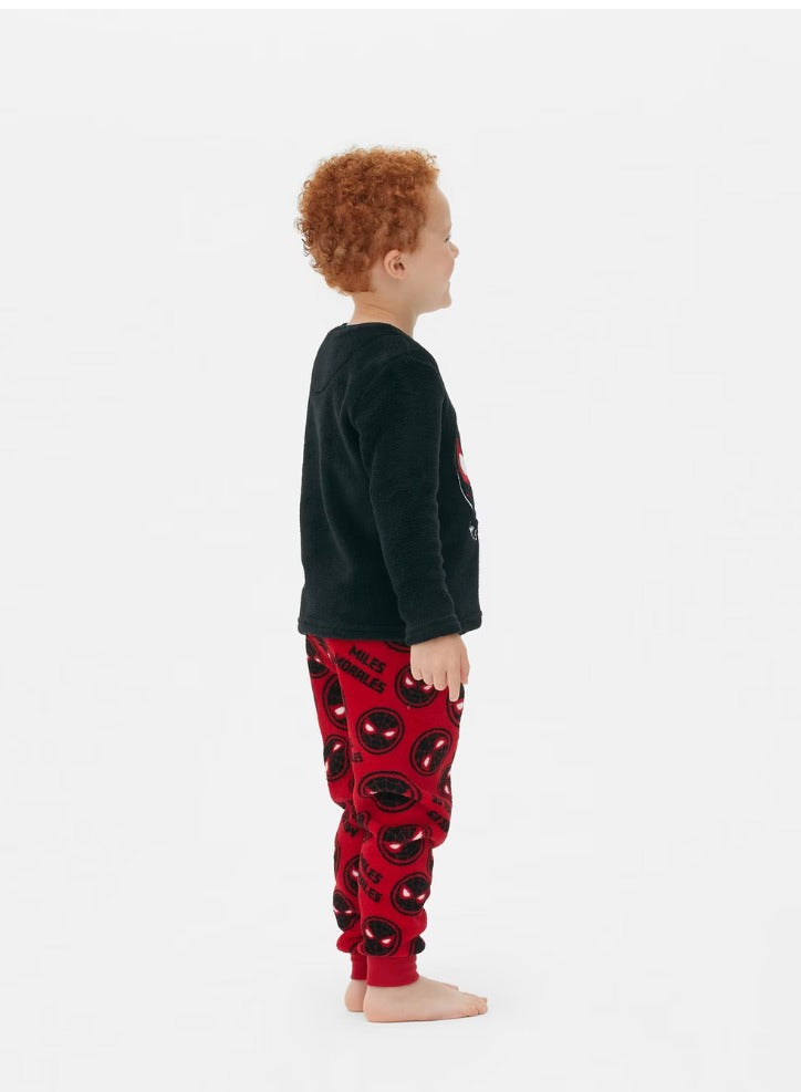 Primark Fleeced "Miles Morales" Shirt & Trouser Set